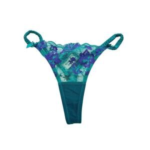 Scarlett Gasque - The Emerald Garden Knicker in Teal Green